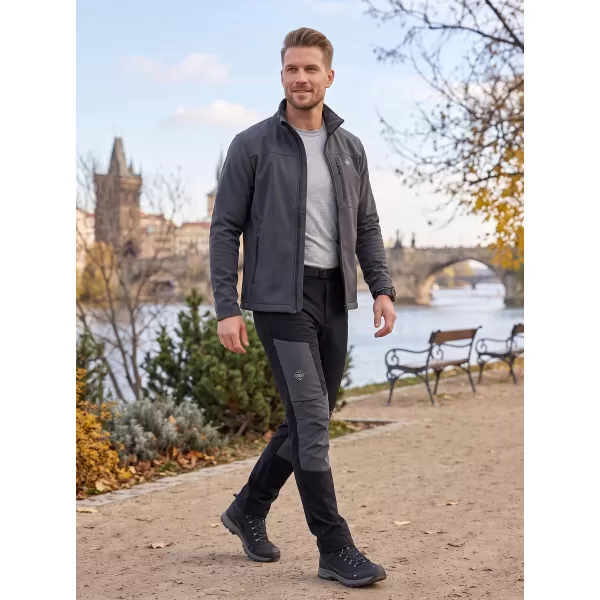  Pantaloni softshell pentru bărbați ALPINE PRO AKAN 3 NEGRU 