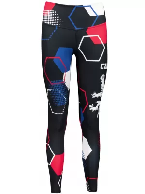 Jambiere funcționale lungi premium pentru femei (dimensiuni noi) ALTISPORT VOJ/ALW036LEG05 HEXA NEGRU
