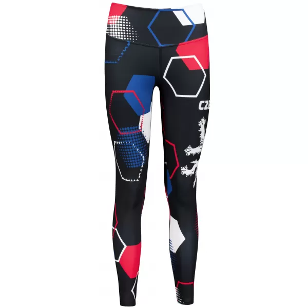  Jambiere funcționale lungi premium pentru femei (dimensiuni noi) ALTISPORT VOJ/ALW036LEG05 HEXA NEGRU 