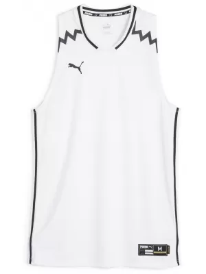 Tricou pentru bărbați PUMA HOOPS TEAM GAME JERSEY 676628-02 PUMA ALB