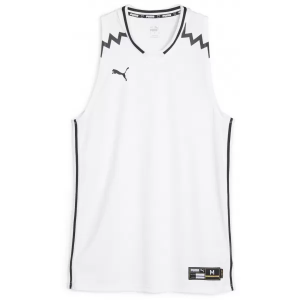  Tricou pentru bărbați PUMA HOOPS TEAM GAME JERSEY 676628-02 PUMA ALB 