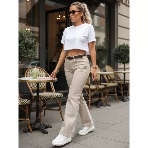  Pantaloni de dama DSTREET UY3059 ECRU 