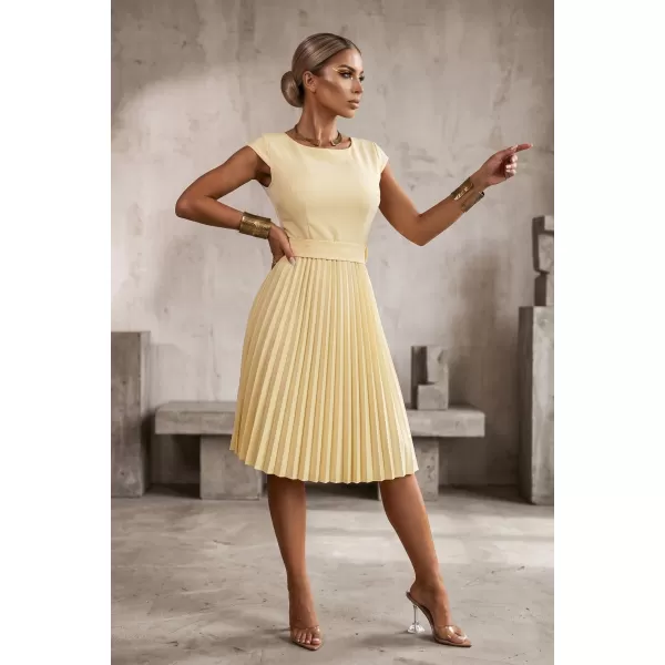  Rochie NUMOCO 311-21 GALBEN DE UNT 