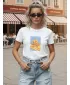 Tricou pentru femei DSTREET NX8025RY-WH ALB