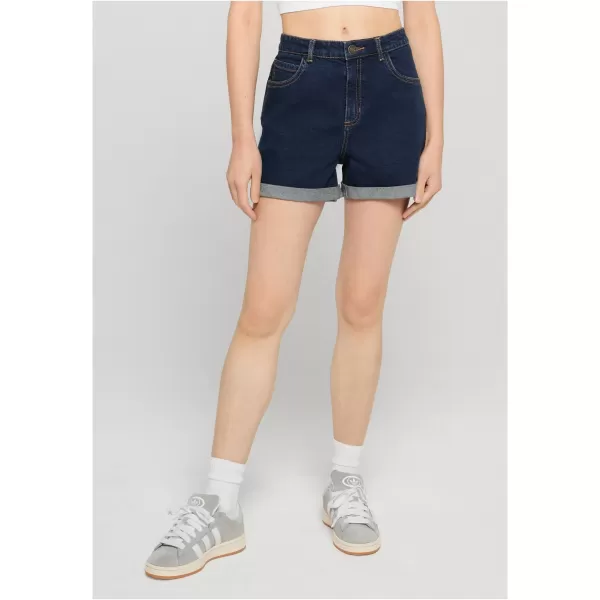  Pantaloni scurți de damă URBAN CLASSICS TB8371 ALBASTRU ÎNCHIS SPĂLAT 