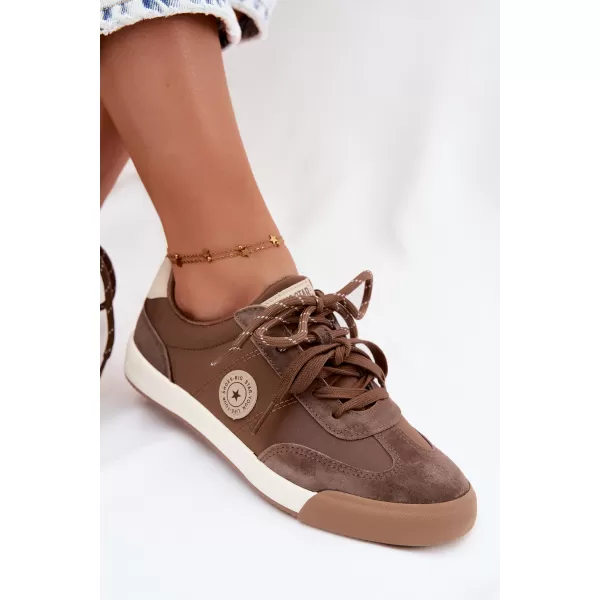  Adidași de damă BIG STAR SHOES UU274002 MARO/BEJ 