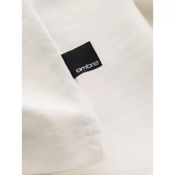  Tricou pentru bărbați OMBRE OM-TSPT-0286 ALB 