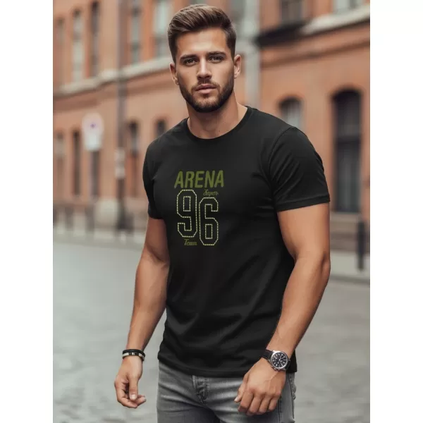  Tricou pentru bărbați DSTREET NX0146R-BK NEGRU 