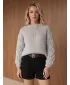 Pulover de dama DSTREET MY2591 GRI DESCHIS