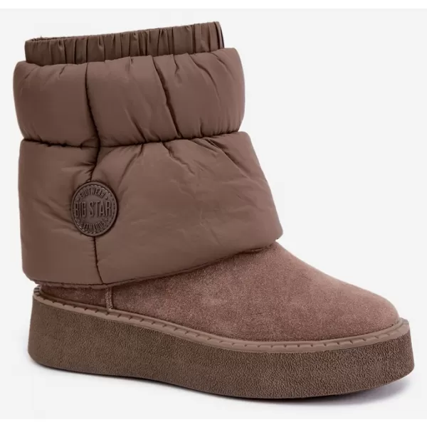  Oameni de zăpadă pentru femei BIG STAR SHOES UU274732 BEJ ÎNCHIS 