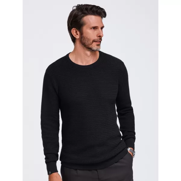  Pulover pentru bărbați OMBRE OM-SWSW-0119 NEGRU 