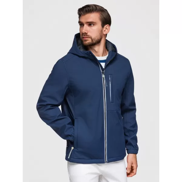 Jachetă softshell pentru bărbați OMBRE OM-JANP-0292 ALBASTRU MARIN 