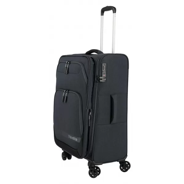  Valiză TRAVELITE Kick Off 4w M exp ANTRACIT 