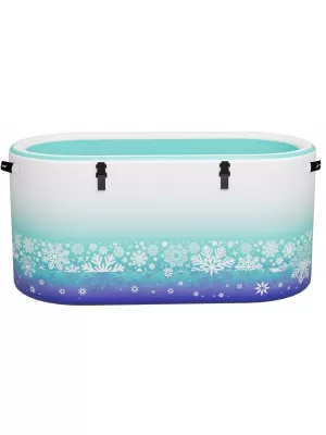 Tub de gheață RIDEWAVE OVAL XXL ALBASTRU-TURCOAZ