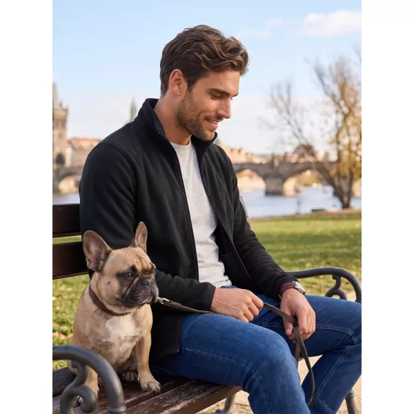  Hanorac pentru bărbați din fleece ALPINE PRO SIUS 4 NEGRU 