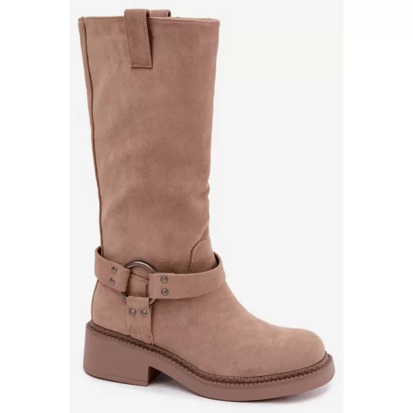  Cizme de dama BOTO LQ-163 KAKI 