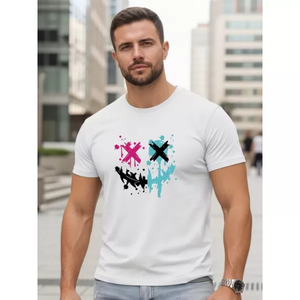  Tricou pentru bărbați DSTREET NX5100R-WH ALB 