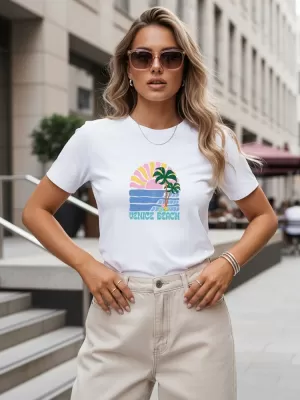 Tricou pentru femei DSTREET NX8047RY-WH ALB