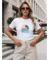 Tricou pentru femei DSTREET NX8047RY-WH ALB