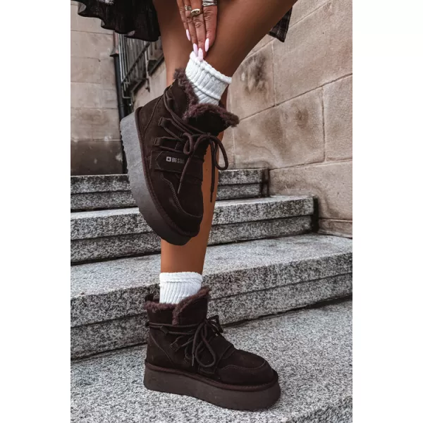 Oameni de zăpadă pentru femei BIG STAR SHOES UU274316 UMBRE MARO/BEJ 