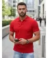 Tricou pentru bărbați cu guler DSTREET PX0515 ROŞU