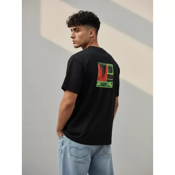  Tricou pentru bărbați DSTREET RX5304 NEGRU 