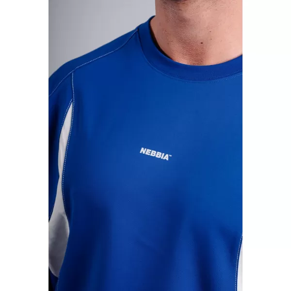  Tricou supradimensionat cu capac pompă NEBBIA PRIMAL 871 ALBASTRU 