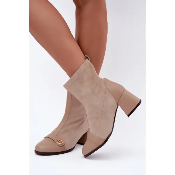  Botine de dama MACIEJKA K7819-04/00-7 BEJ 