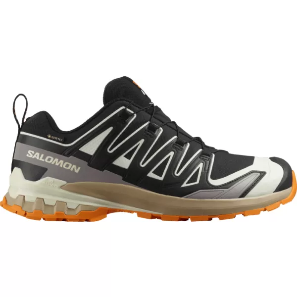  Pantofi pentru bărbați SALOMON XA PRO 3D V9 GORE-TEX L47881900 GHEAȚĂ NEAGRĂ/VANILIE/TURMERIC 