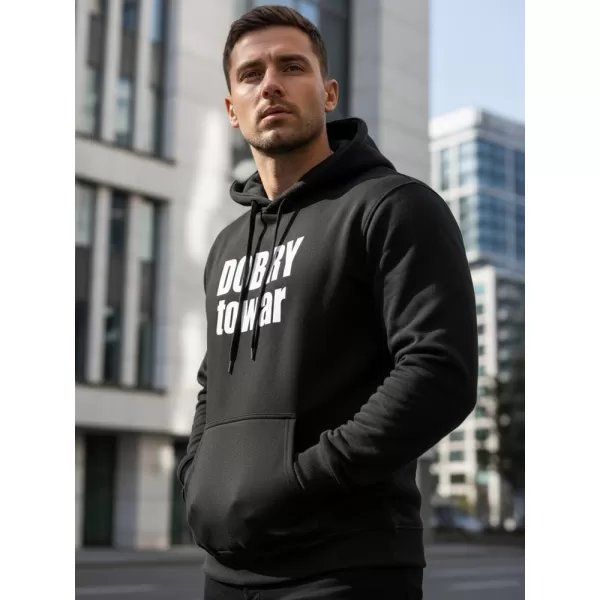  Hanorac pentru bărbați DSTREET NX0018B-BK NEGRU 