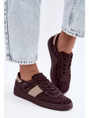 Adidași de damă BIG STAR SHOES UU274438 UMBRE MARO/BEJ