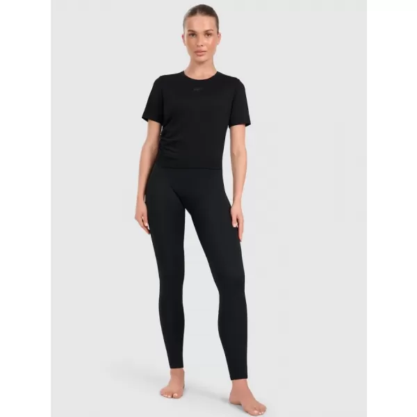  Tricou funcțional de damă 4F WAW25TFLOF433 NEGRU ADÂNC 