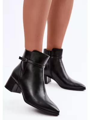 Botine de dama SERGIO LEONE BT-33 NEGRU