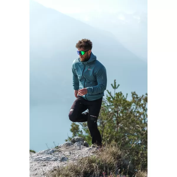  Jachetă softshell impermeabilă pentru bărbați NORDBLANC EXPEDITIOUS NBSSM8323 VERDE 