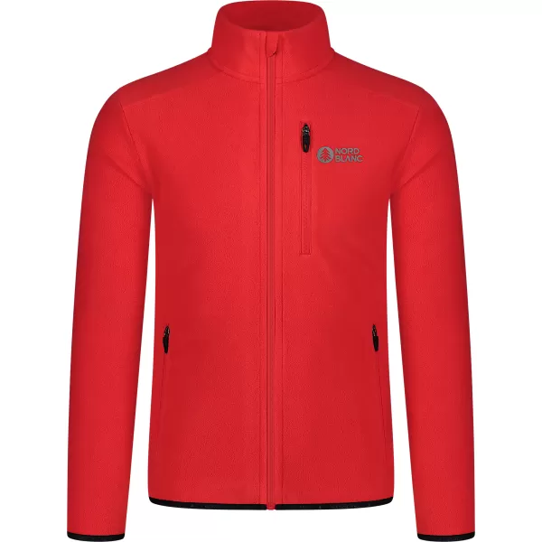  Hanorac ușor pentru bărbați din fleece NORDBLANC QUARRY NBSFM8372 ROŞU 