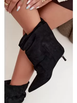 Botine de dama BOTO 7100 NEGRU