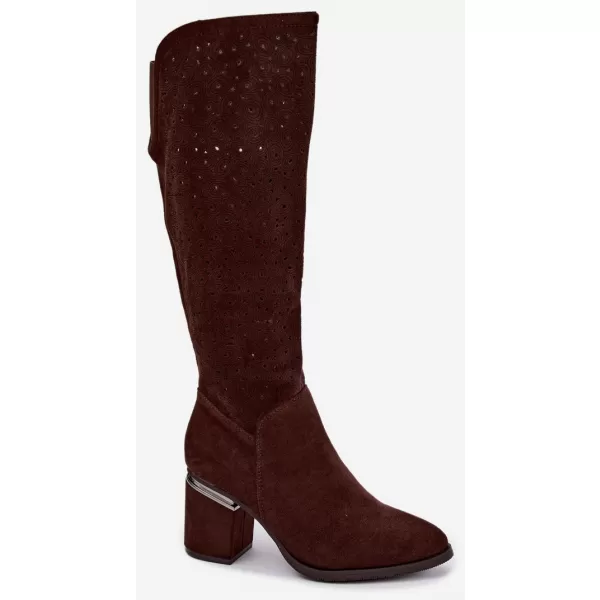  Cizme de dama S.BARSKI HY62-8122 CIOCOLATĂ 