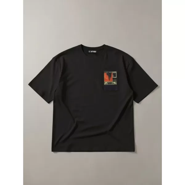  Tricou pentru bărbați DSTREET RX5304 NEGRU 