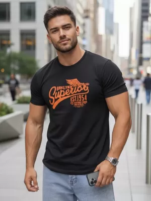 Tricou pentru bărbați DSTREET RX5366 NEGRU