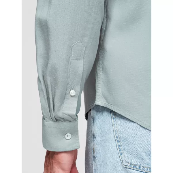  Cămașă pentru bărbați OMBRE OM-SHCS-0190 VERDE PASTEL 