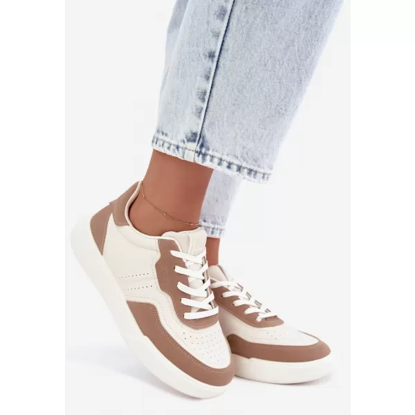  Adidași de damă BIG STAR SHOES UU274275 ALB/BEJ 