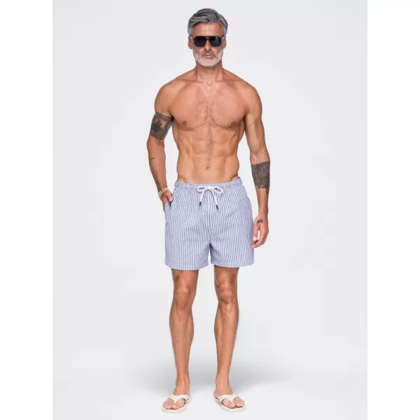  Pantaloni scurți pentru bărbați OMBRE OM-SRSS-0214 ALBASTRU STINS 