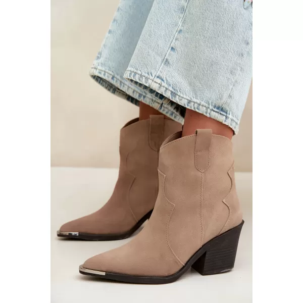  Cizme de dama BOTO 6397 KAKI 