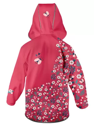Jachetă softshell pentru copii WAMU BERUŠKY ROŞU