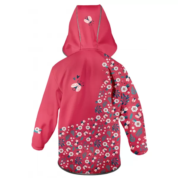  Jachetă softshell pentru copii WAMU BERUŠKY ROŞU 