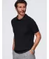 Tricou polo pentru bărbați OMBRE OM-POSS-0178 NEGRU
