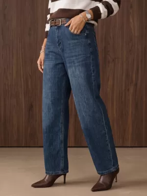 Pantaloni de dama DSTREET UY3206 ALBASTRU