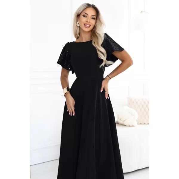  Rochie NUMOCO 694-1 NEGRU 