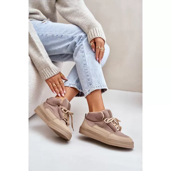  Oameni de zăpadă pentru femei BIG STAR SHOES OO274A532 BEJ 