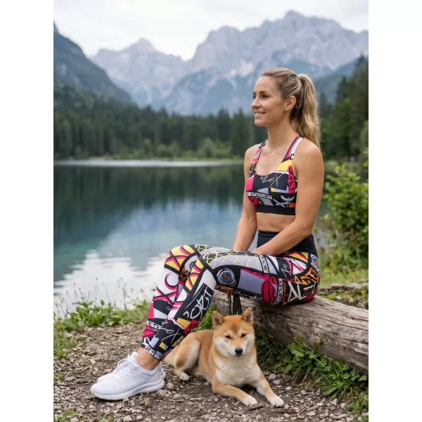  Jambiere funcționale lungi premium pentru femei (dimensiuni noi) ALTISPORT VOJ/ALW041LEG05 NEGRU 